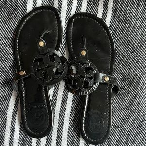 Black Tory sandals